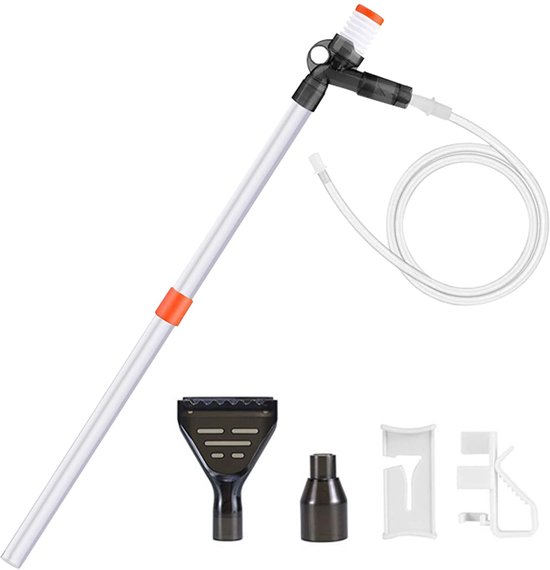 Gigicial Aquariumreinigingsset - Waterververser Voor Aquaria - Multifunctioneel Gebruik En Eenvoudige Bediening - 1 stuks - Voor Alle Grootte Aquaria Zwart