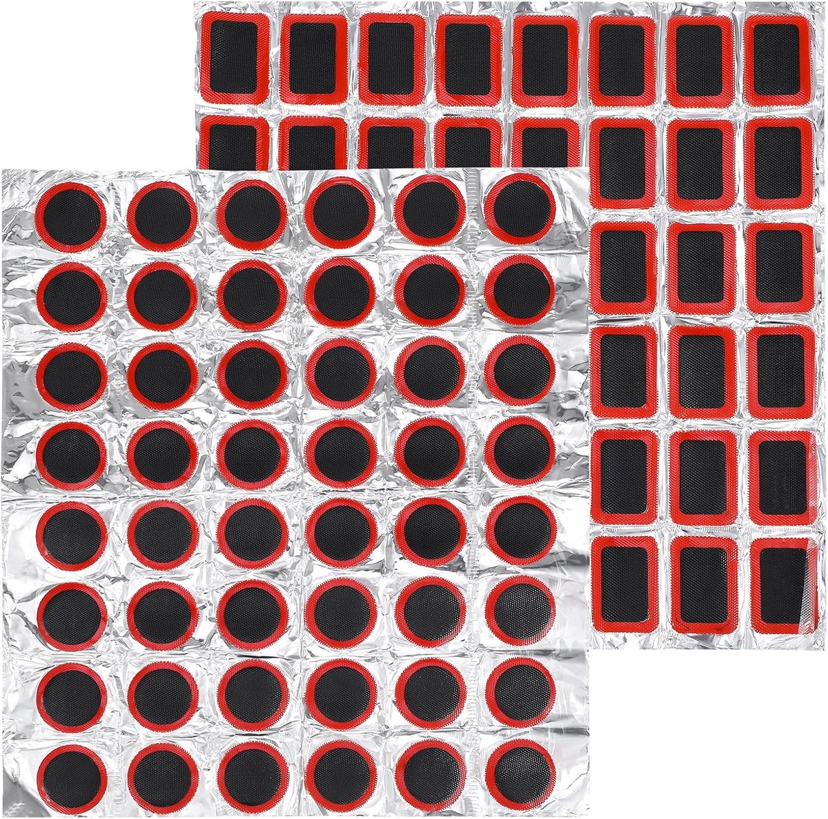 Bandenplakkers - 96 stuks - Fietsband Reparatie Patches - Reparatie Plakkers - Buitenfiets Fietsbandgereedschap - Rubberen fietsband pleisters - bandenreparatiegereedschap - niet-zelfklevende