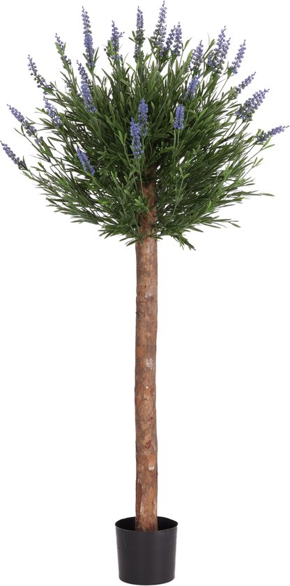 Kunstlavendel bol op stam 120cm UV Blauw