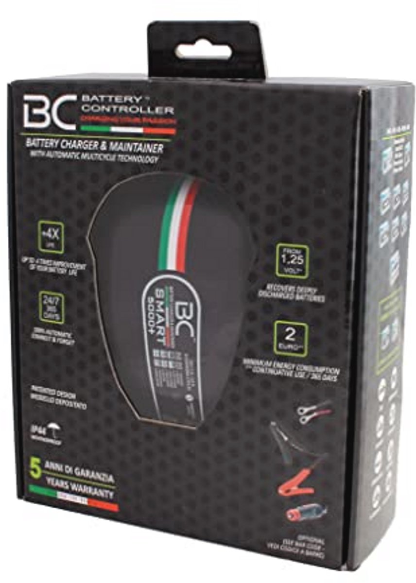 Intelligente Acculader voor 12V Loodzuuraccu's - 5A/1A Oplader en Onderhoudslader