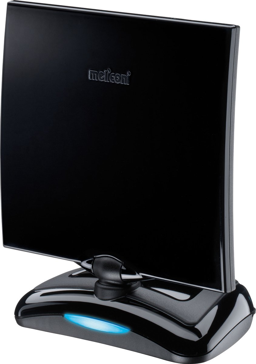 Meliconi 881002, Binnen, Zwart, DVB-T, DVB-T2, DAB+, 30000 m, 470 - 694 MHz