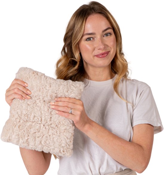 Chillaxy - Pittenzak - Kersenpitkussen - Pittenkussen Magnetron - Warmtekussen - Beige