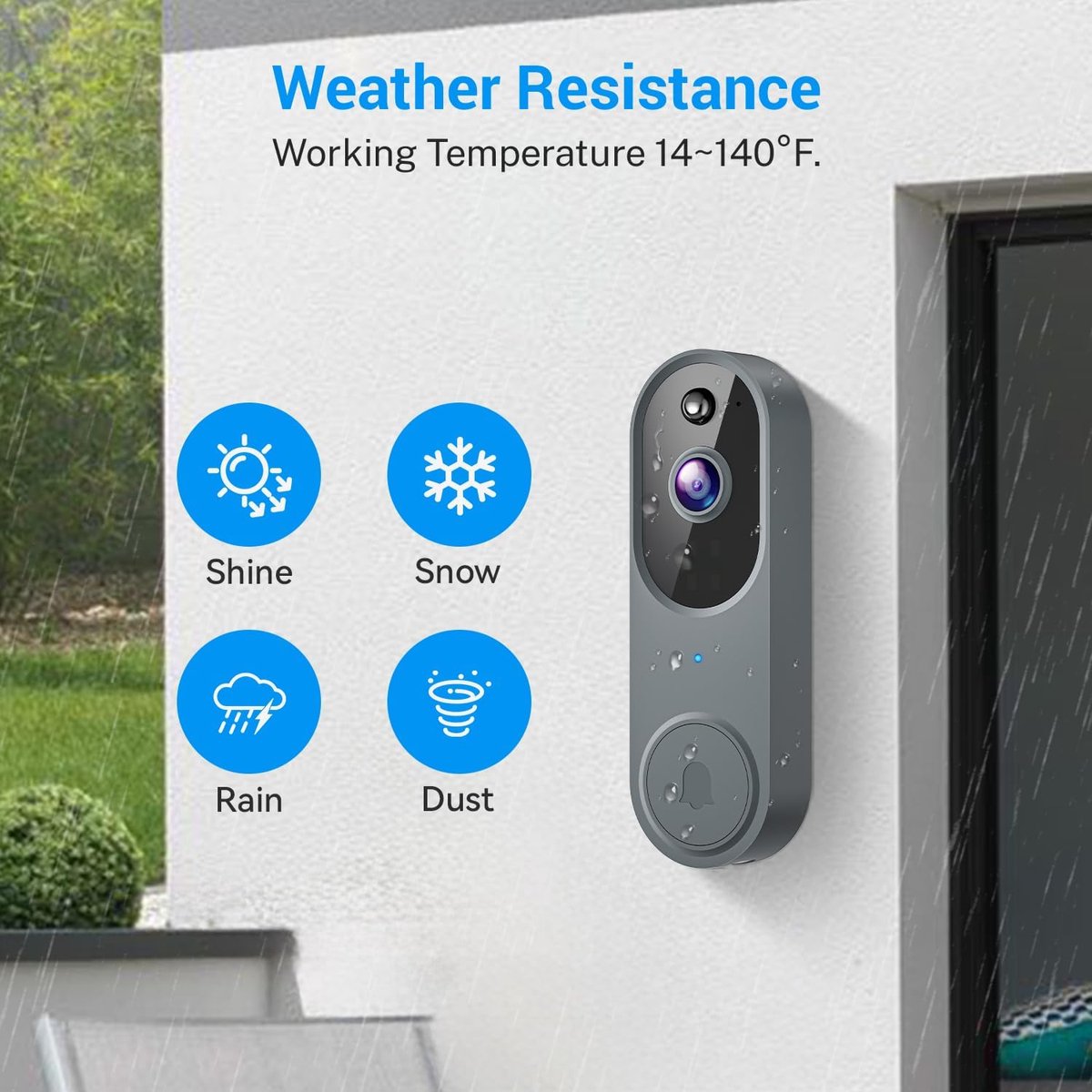 Draadloze Deurbel Camera 1080P met AI (EAN: ...9705) - afbeelding 2