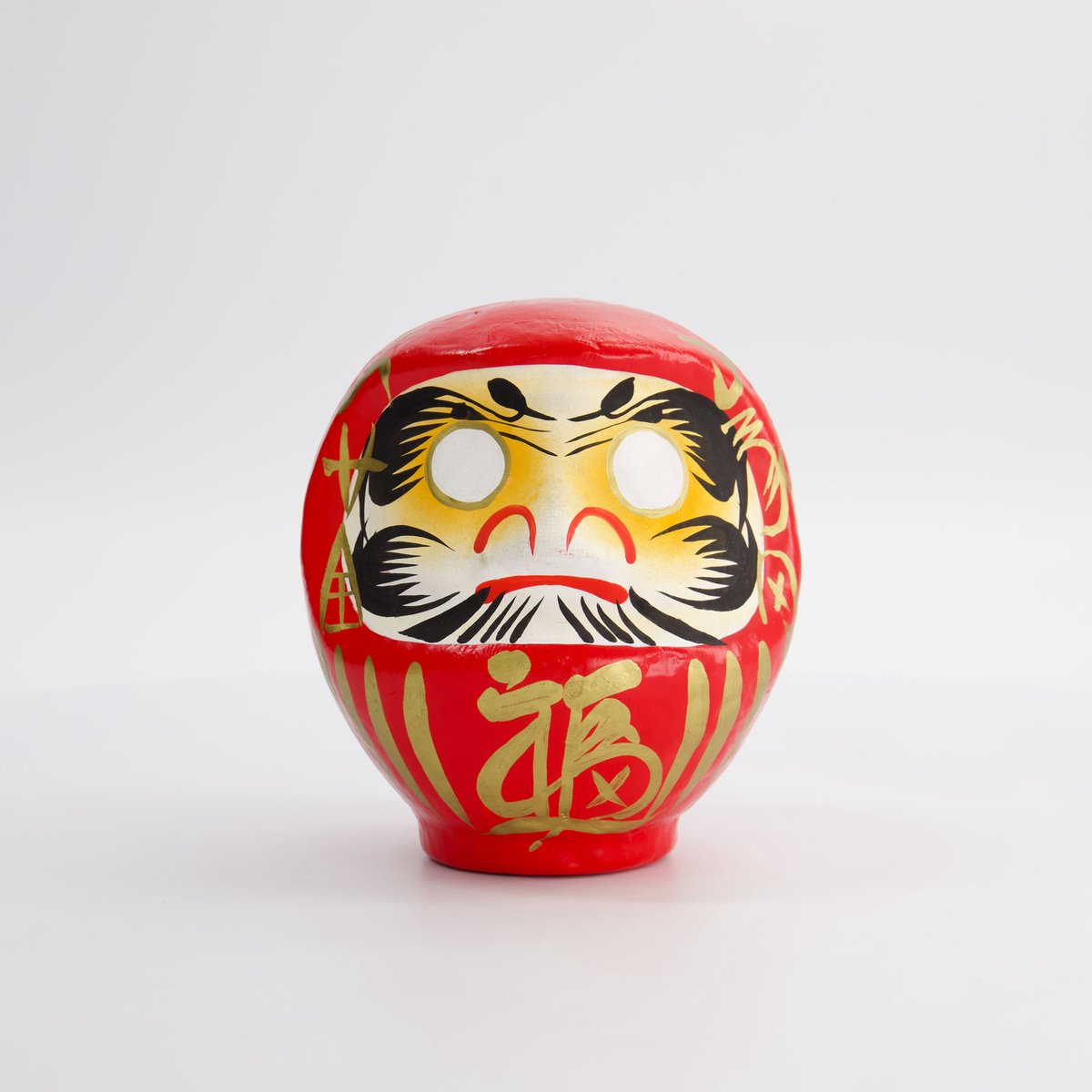 Japanse Daruma Pop – Rood Papier-maché – 13.5 cm