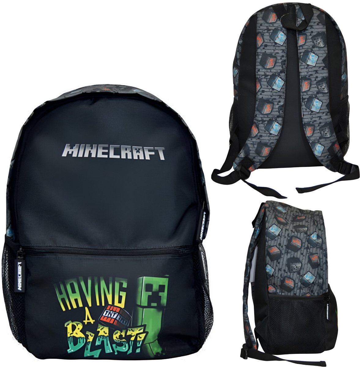 Minecraft rugzak - backpack - Having a Blast - 40 cm - Te gebruiken tot het 4de leerjaar. – foto 7