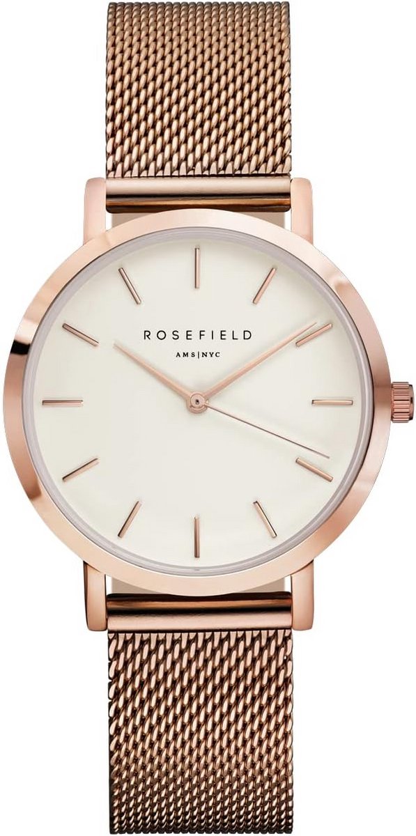 Rosefield dameshorloge met geborduurd motief