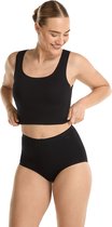 Ten Cate Basics organic cotton stretch high waist zwart 4 pack voor Dames | Maat L