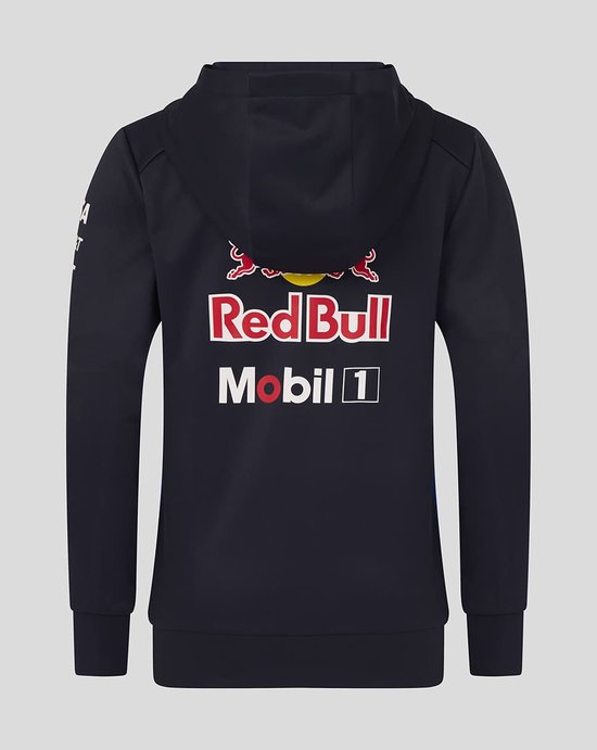 Red Bull Racing Teamline Kids Hoody met Rits 2026 Maat JM (140-146) - Max Verstappen - Isack Hadjar van Merkloos — afbeelding 2