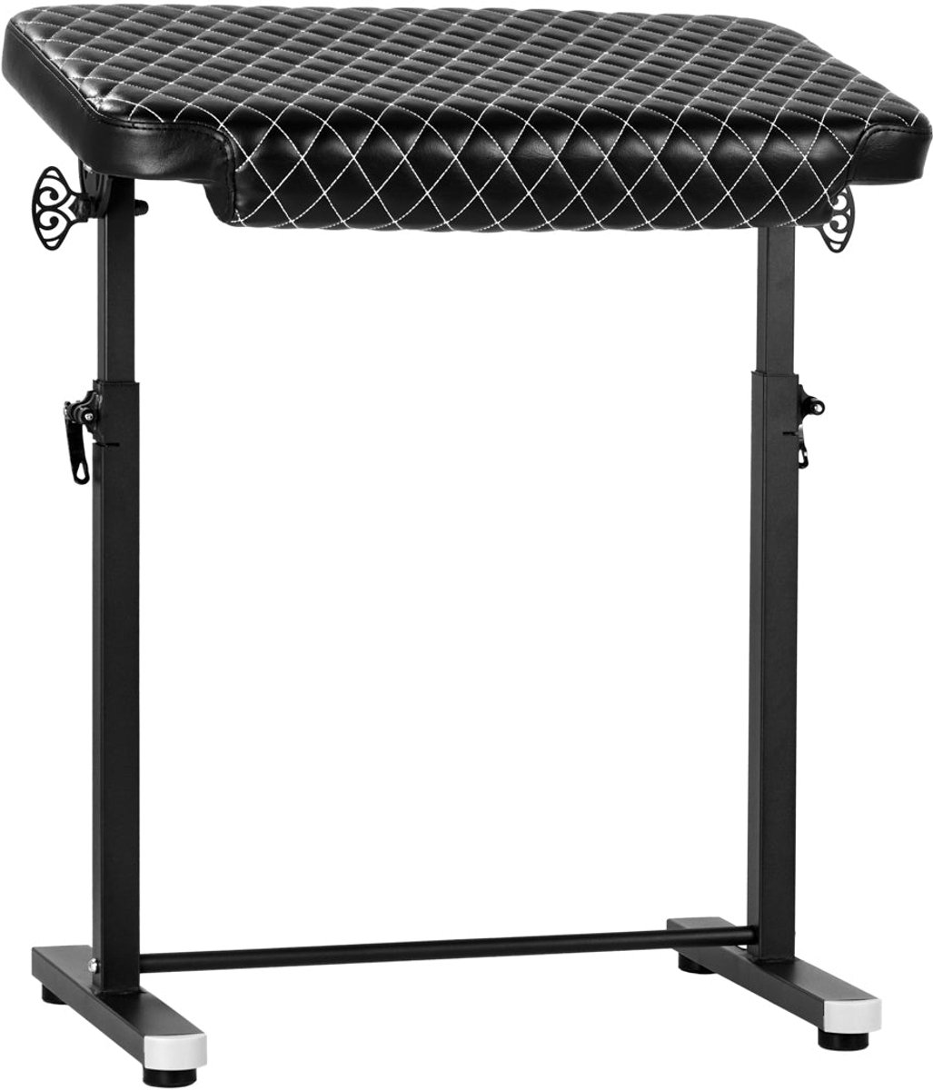 Pro Ink 718 Tattoo Armsteun Zwart met Witte Stiksels – Professionele Verstelbare Armleuning met Gewatteerde Bekleding voor Tattoostudio
