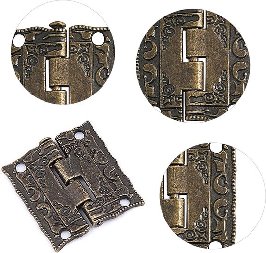 Juwelendoos Klink Grendel, 12X Antieke Decoratieve Sieraden Gift Wijn Houten Kist Grendel Klinkhaak Met Schroeven(Bronzen rechtse hoek Juwelendoos Klink Grendel, 12X Antieke Decoratieve Sieraden Gift Wijn Houten Kist Grendel Klinkhaak Met Schroeven(Bronzen rechtse hoek