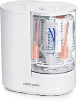 Vulpes Goods® Babycare - Baby Bottle Washer Pro - Automatische Baby Flessenwasser, Sterilisator & Droger - Elektrische Babyfles Reiniger - 360° Turbo‑jets, Glazen Design, BPA‑vrij - Ook voor borstkolfonderdelen - Incl 60 Reinigingstabletten