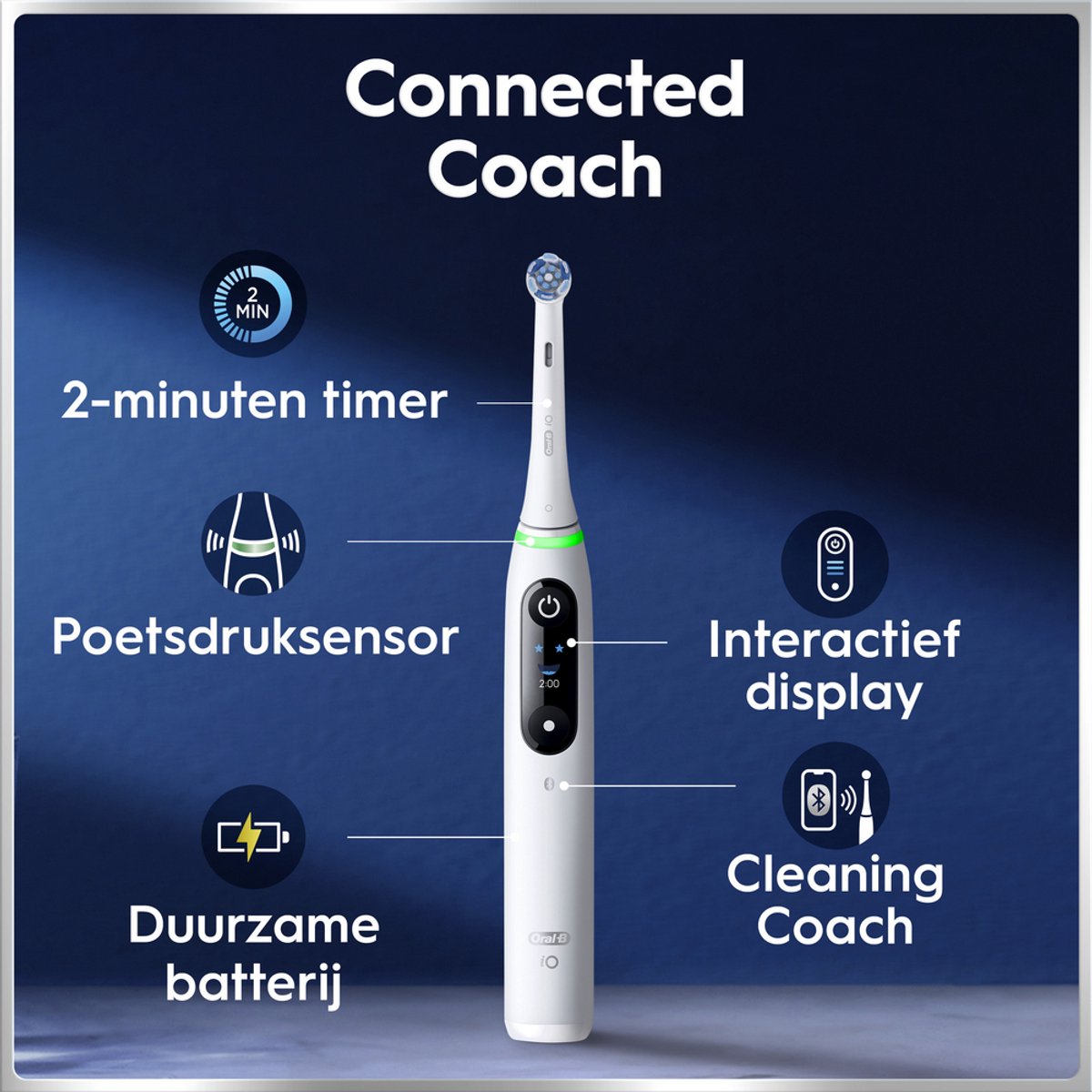 Oral-B iO 6 Elektrische Tandenborstel Duo - Wit & Roze - afbeelding 3