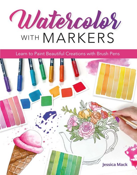 Watercolor with Markers - cover