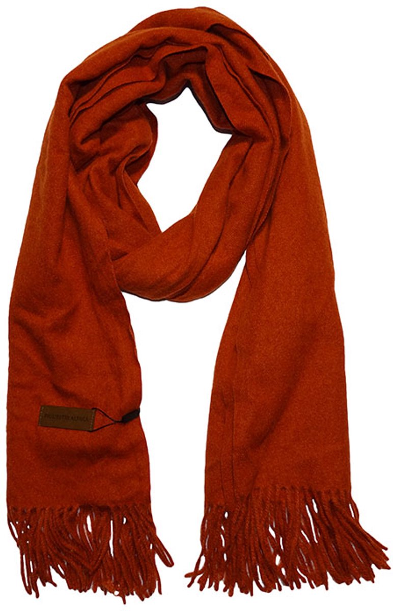 Figuretta Alpaca Langwerpige Sjaal Terracotta