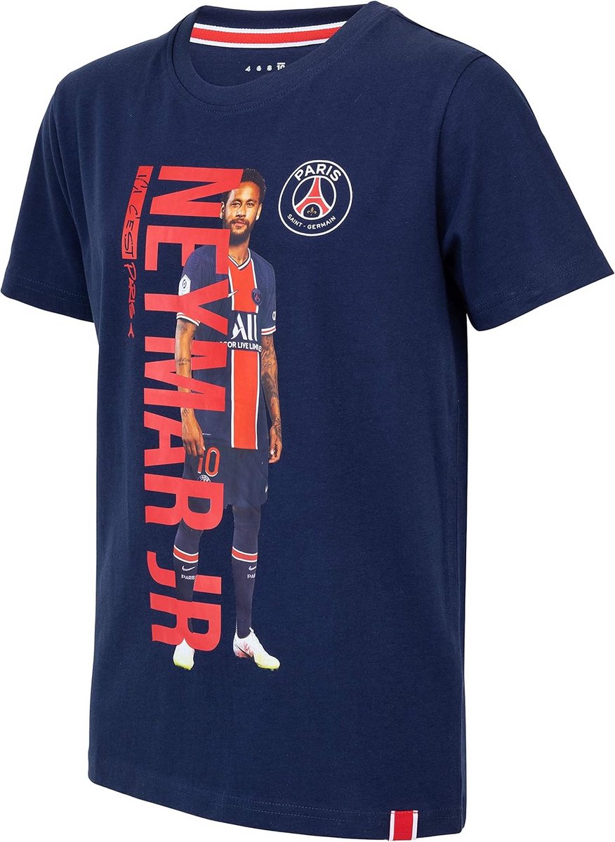 PSG T-shirt - Officiële collectie - Neymar Jr - Voor jongens - Blauw - Kindermaat - 8 jaar