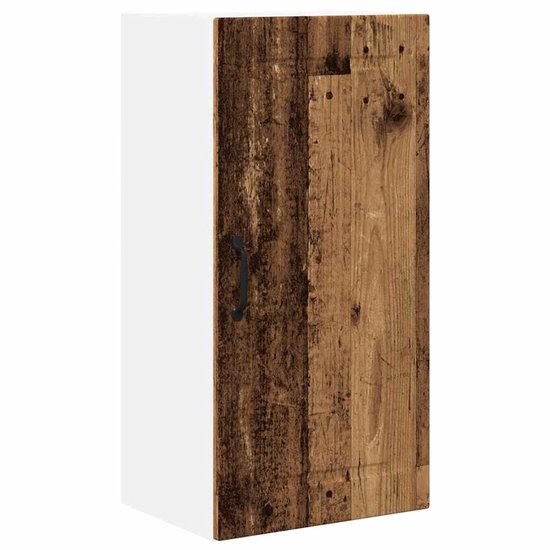 vidaXL Keukenkast aan de muur Oud Hout 80 x 31 x 40 cm Bewerkt hout