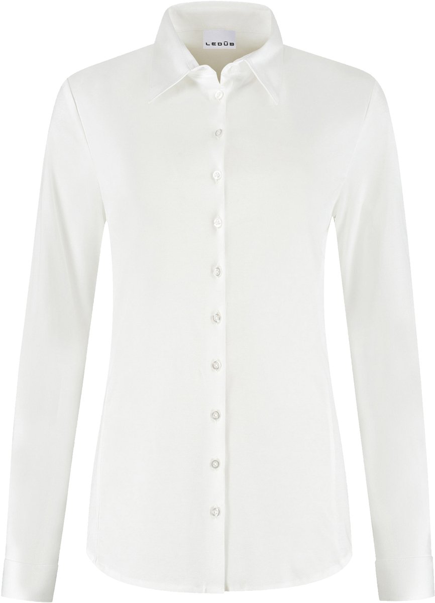 Ledub dames blouse Lizzy - jersey - wit