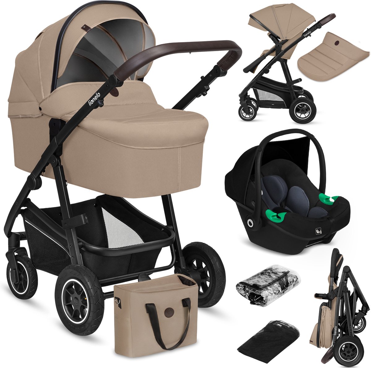 Lionelo Bianka - Kinderwagen 3 in 1 - (EAN: 5903771720878)