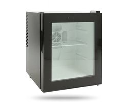 Livista Mini Koelkast - Thermo-elektrisch - 40 Liter - glazen deur - Zwart