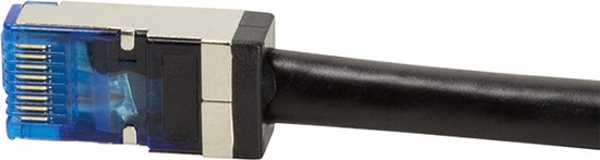 LogiLink CQ7063S RJ45 Netwerkkabel, patchkabel CAT 6A S/FTP 3.00 m Zwart Afgeschermd, UV-bestendig, Oliebestendig 1 stu