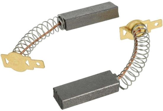 2x Koolborstels - motorkoolstof - schuurkoolstof 6,3 mm x 11 mm x 32 mm