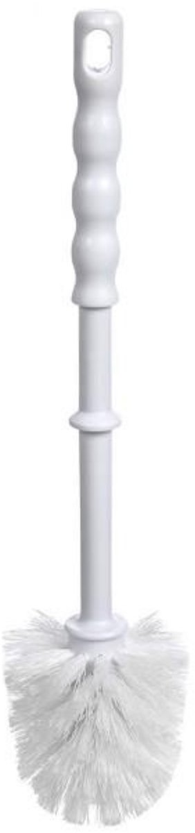 Toyma WC/Toiletborstel los - kunststof - wit - D7,5 x H35 cm - badkamer accessoires