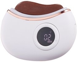 Gua Sha-tool, jade gua sha-tool voor het gezicht met verwarming en vibratie, gezichtsmassager voor anti-veroudering, rimpels, wallen, herstel en verzorging van de huid.