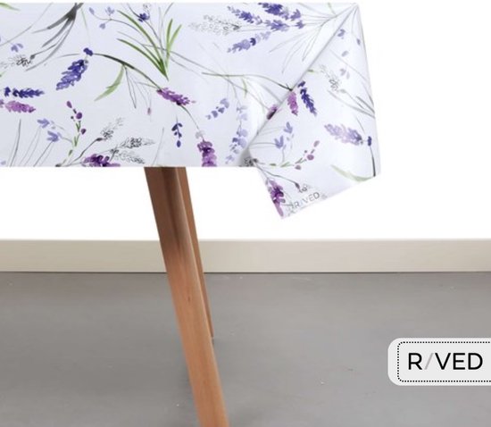 Nappe Raved / Nappe Design Lavande Wit ↔ 140 cm x ↕ 250 cm - PVC - Lavable