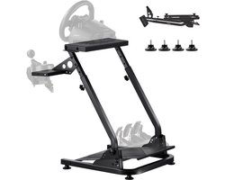 VEVOR Stuurwielstandaard Verstelbare En Opvouwbare Simulatorstandaard voor Logitech G29 G27 G920 G923, Thrustmaster T300rs T300gt T248 Ts-Pc Tsxw Gaming Cockpit, Pedalensimulator Niet Inbegrepen