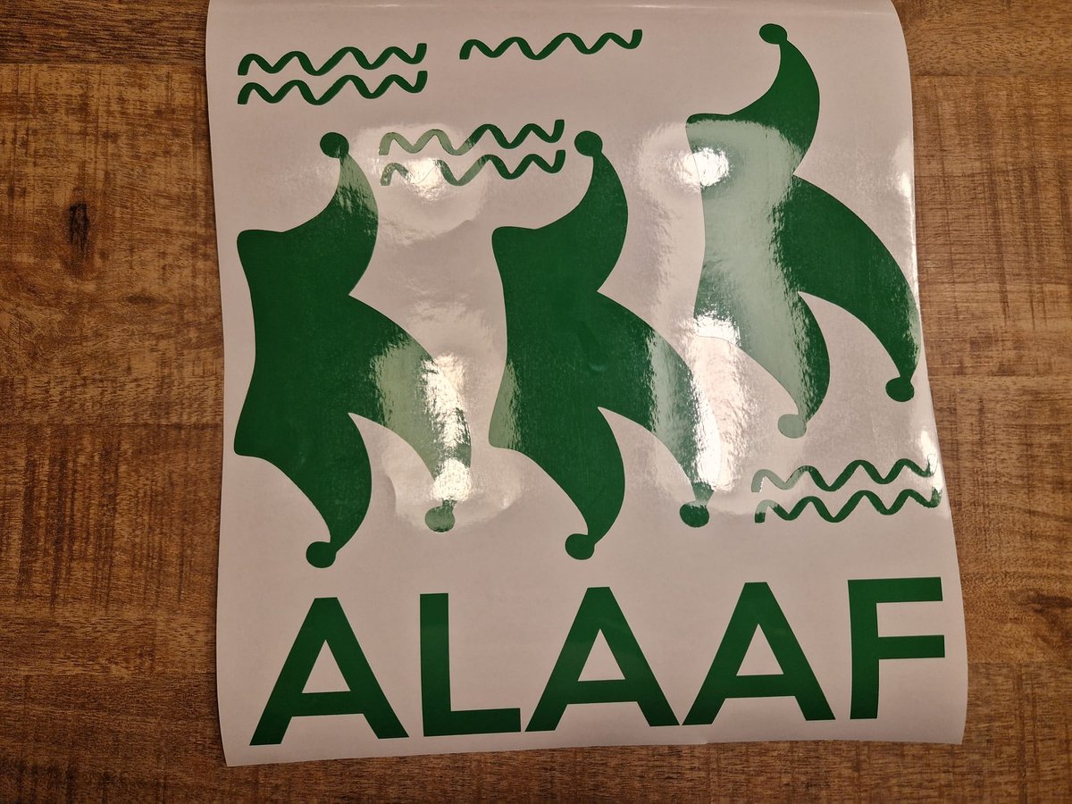Herbruikbare statische raamsticker ALAAF