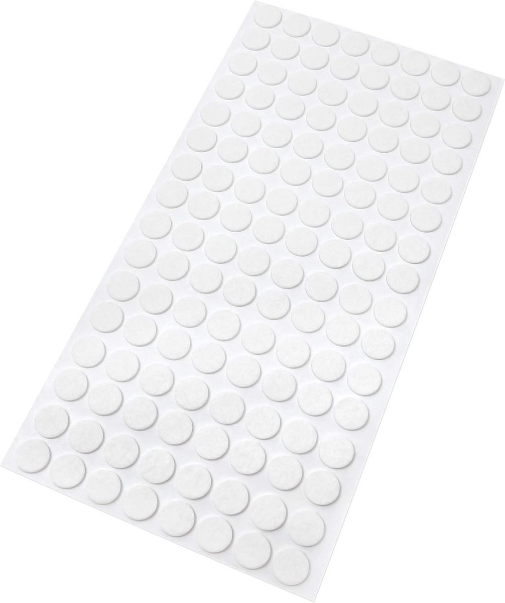 128x Zelfklevende Viltglijders Wit Ø 12 mm – Universele Vloer- en Meubelbeschermers
