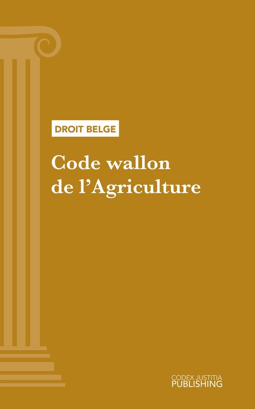 Code wallon de l'Agriculture - cover