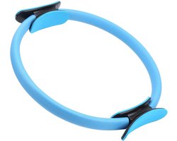 Pilatesring-Comfortabele handgreep-Antislip Duurzame-sporttrainingsring voor vrouwen Fitness Kinetische weerstandscirkel Yogacirkel - Fitness Accessoires - Dijbeen Oefening-33 cm-blauw