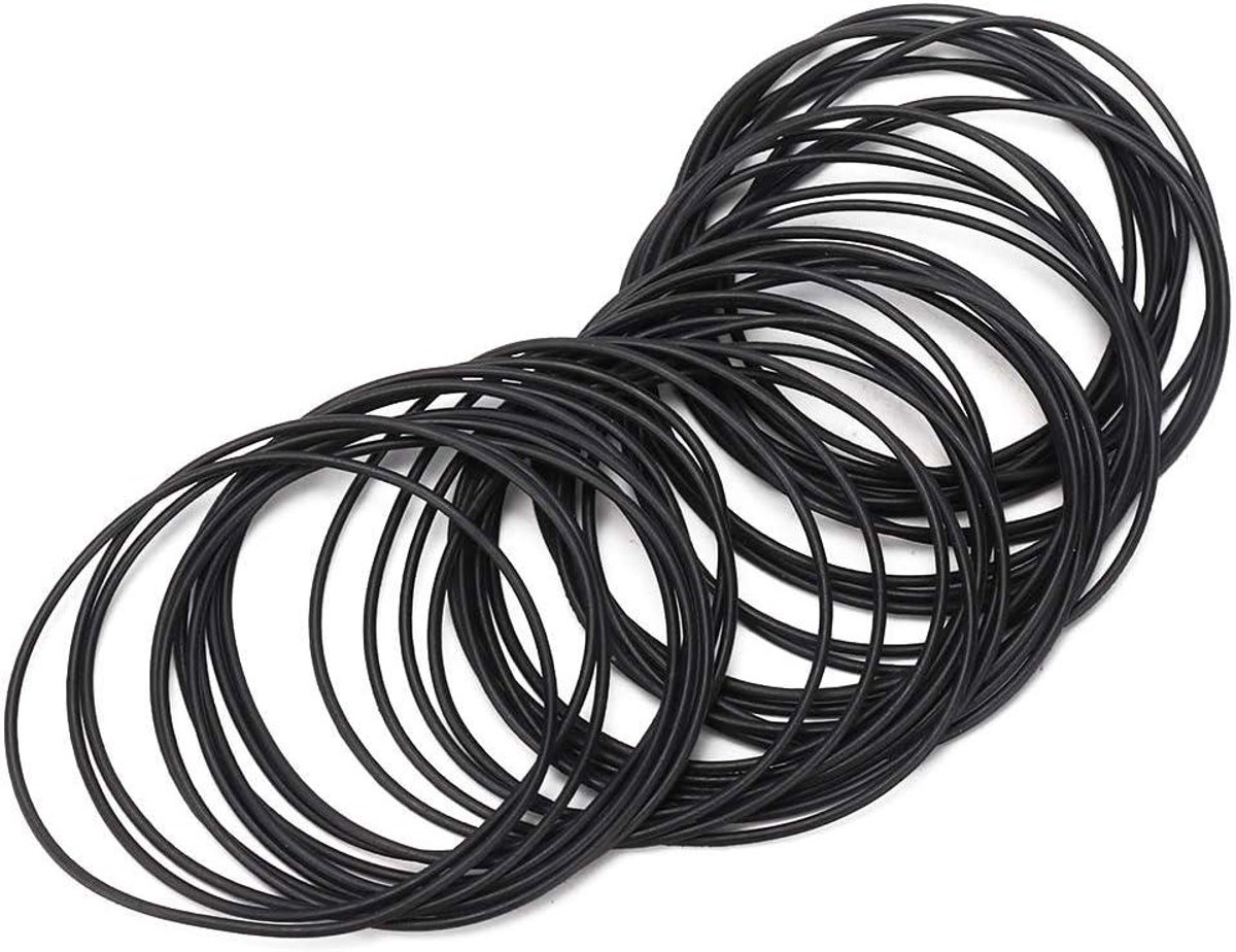 VirtuBuy- Horlogepakking O-ringen - Horloge Achterkant Afdichting - Kit Vervanging - Rubberen - Pakkingen - O-ring - Vervanging - Rubberen Pakkingen Set - Geschikt voor - Horlogeruggen - Zwart