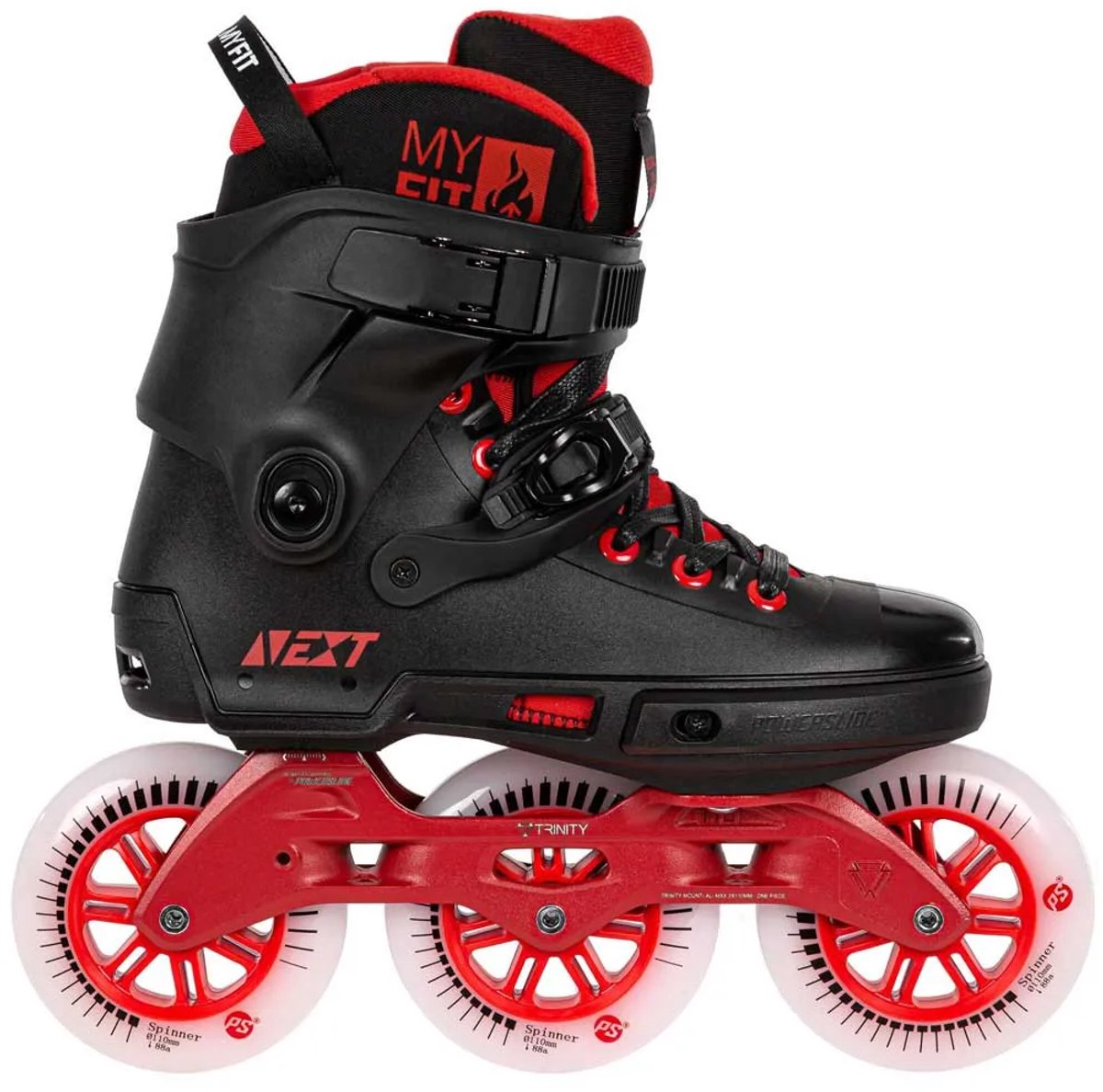 Powerslide Next 110 Inline Skates Man Vrouw Rood