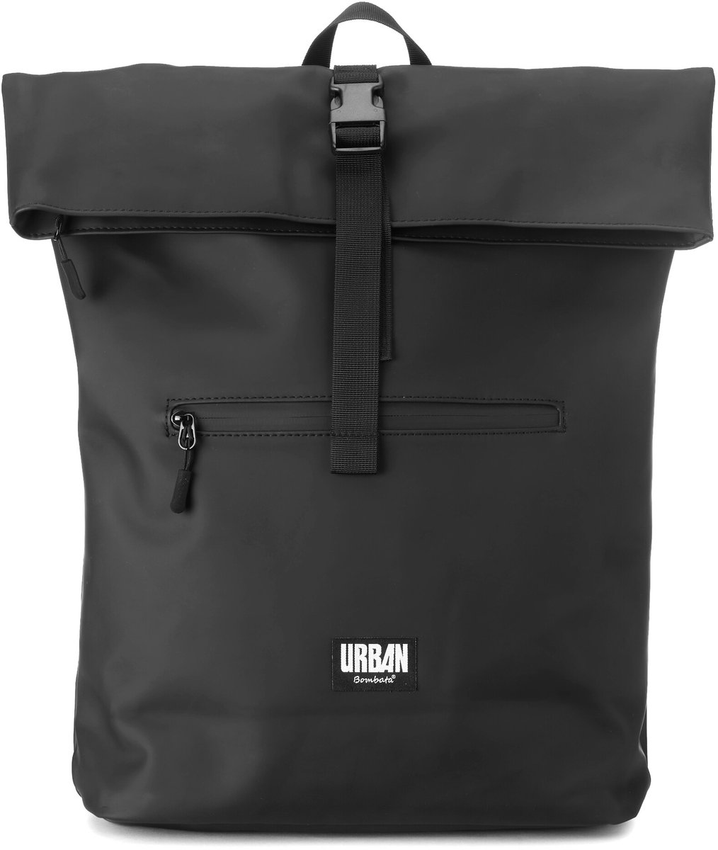 Bombata Urbanite Rolltop 16 inch Laptop Rugtas Boston - Unisex Rugzak - Dames en Heren - Zwart