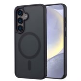 imoshion Hoesje - Geschikt voor Samsung Galaxy S24 - Color Guard Backcover met Magnetische Ring - Zwart