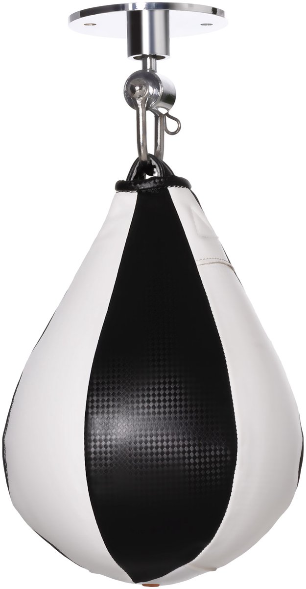 SPORTNOW Speedbag Platform - Staal - 18x18x22cm - Zwart, Wit