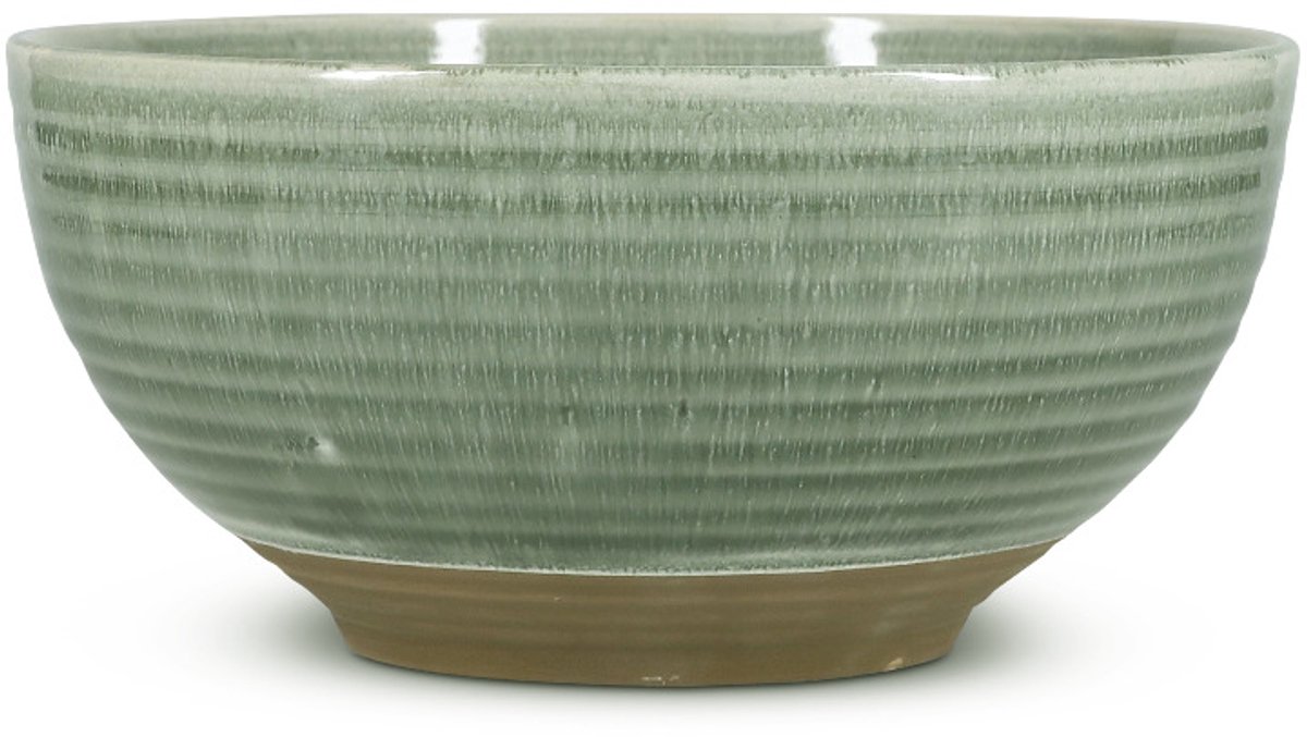 Salt & Pepper Serveerschaal 23xH11cm groen Cameo