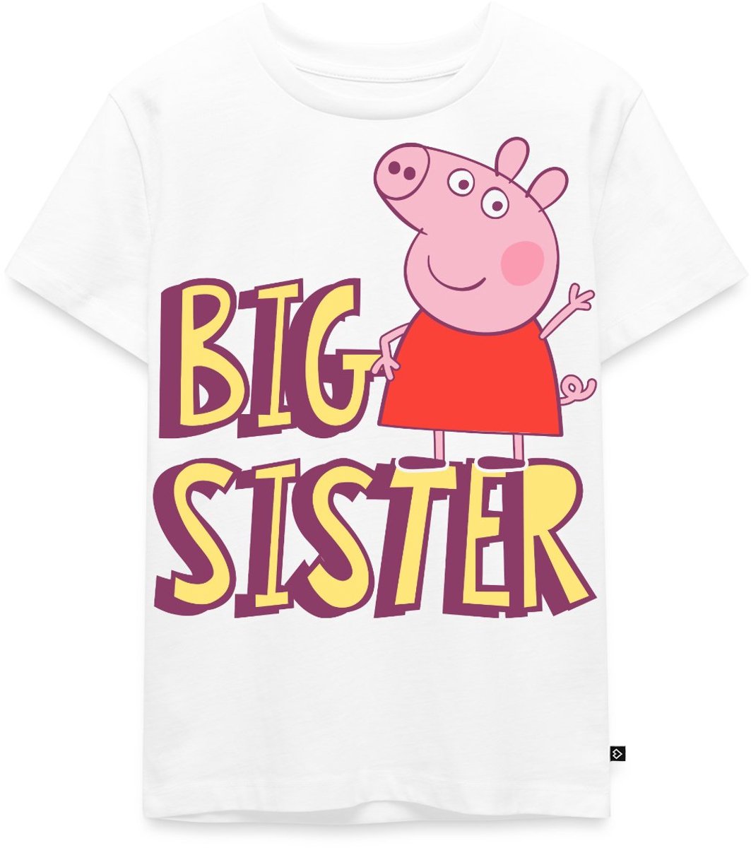 Peppa Pig Grote Zus Premium T Shirt Kinderen