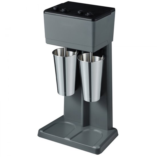 Milkshake Machine - Dubbele Drinkmixer - Vermogen 500 W - 3 Snelheden 15000-21000 RPM - 2x 820 ml RVS Bekers - Voor Milkshakes & Eiwitshakes - Cocktailmixer — afbeelding 3