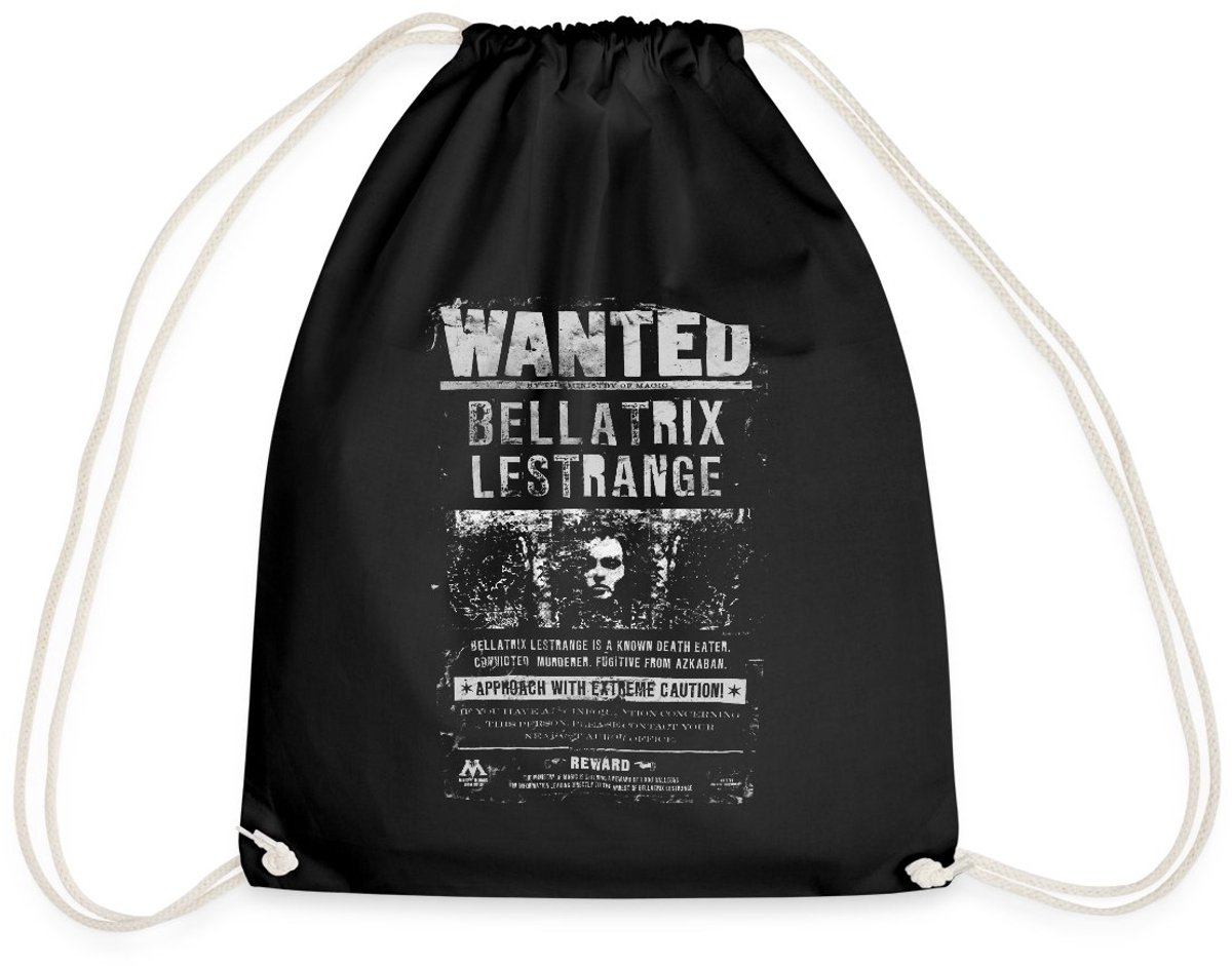 Harry Potter Bellatrix Lestrange Wanted Poster Gymtas