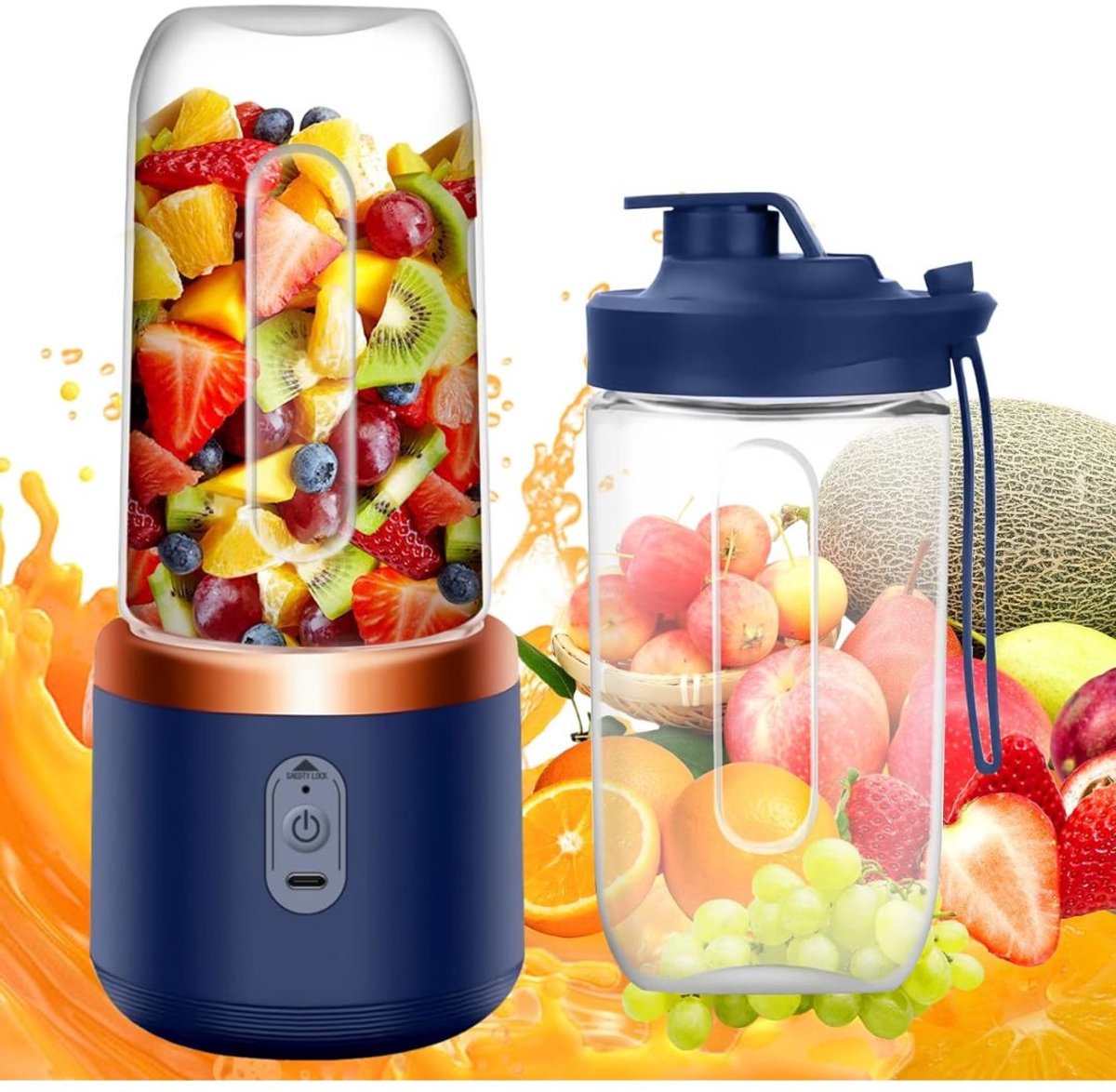 VH Supplies® Blender To Go - Portable Blender - Power Blender - 400ml