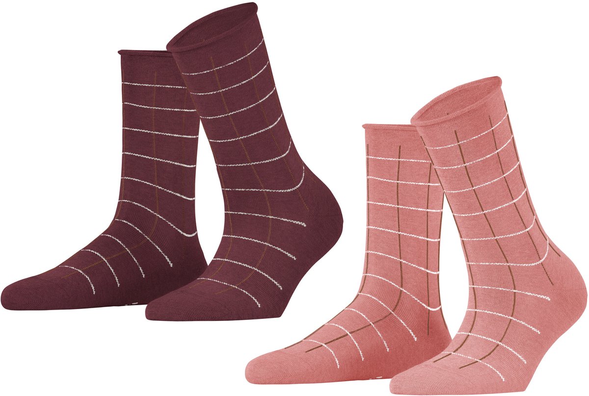 Esprit Sokken Checks 2-Pack