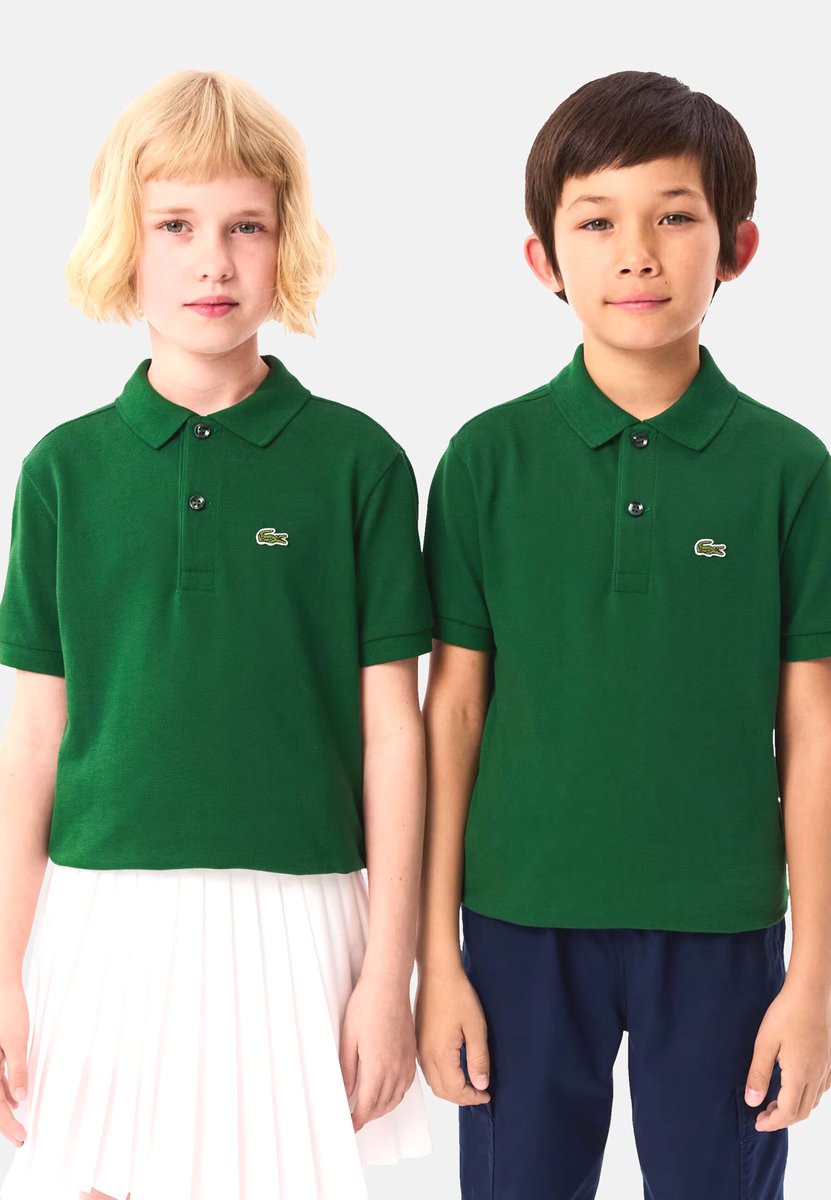 Polo Lacoste Kids Lcb Non Organic Petit Pique Vert Groen