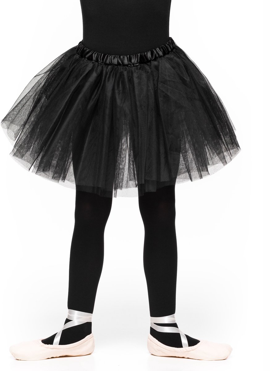 BALLETTIJNSKLEDING – Jeugd Ballet Panty / Maillot – Zwart – Dans – Maat 128/140