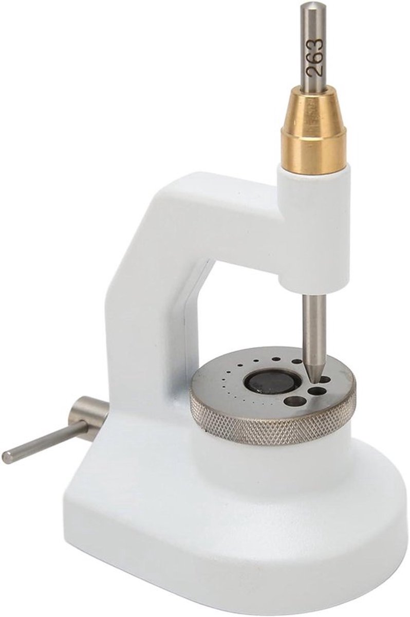 Watchmaker Jewelling Punching Kit - Inclusief 50 Punching Pins en 10 Punching Ergonomic Non-slip Handle beige