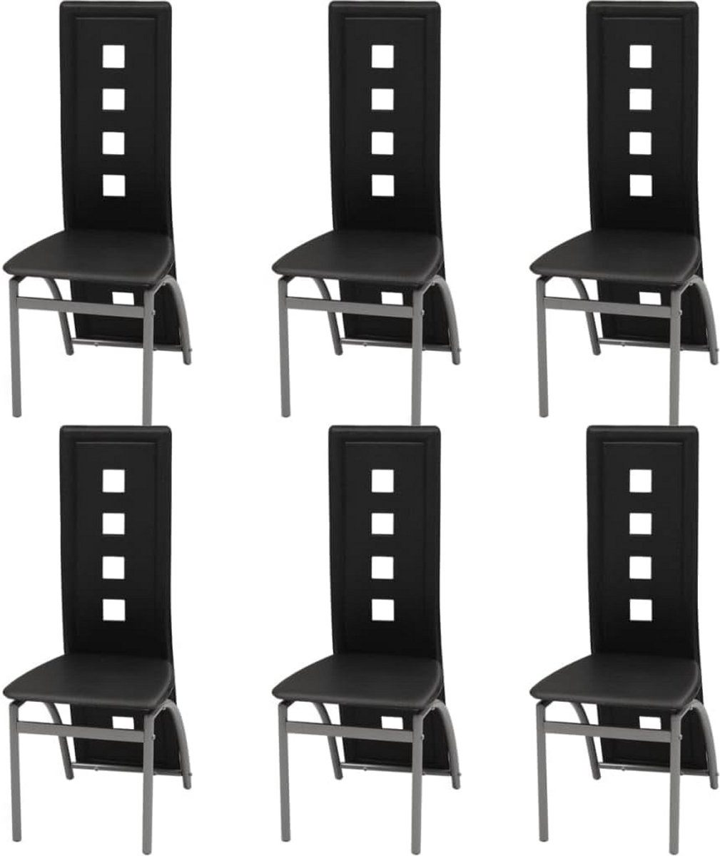 Eetkamerstoel Set - 2, 4 of 6 Stoelen - Kunstleer - Zwart, Wit, Grijs, Bruin, Blauw of Gro