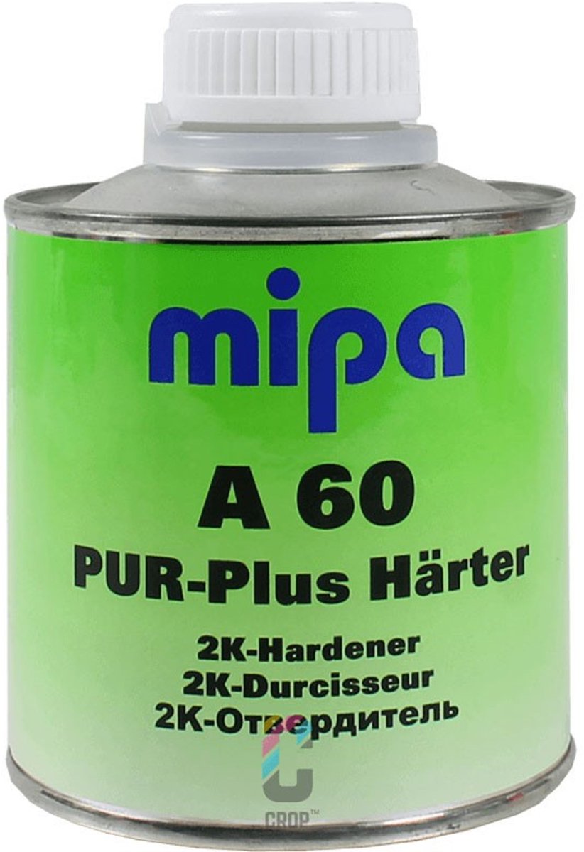 MIPA 2K PUR Plus A60 Verharder voor 2K Acryl Kwastlak - 0,25 liter