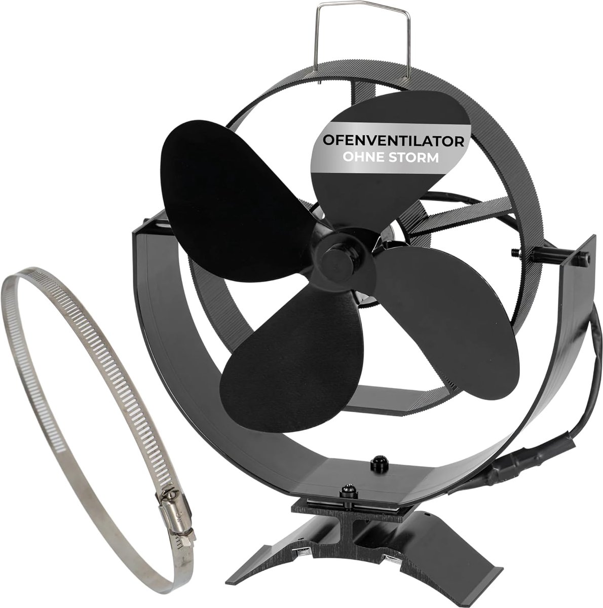 Houtkachel Ventilator - Ventilatorkachel - Haard - Zwart